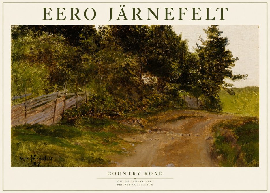 Eero Järnefelt Country Road No1 - Póster