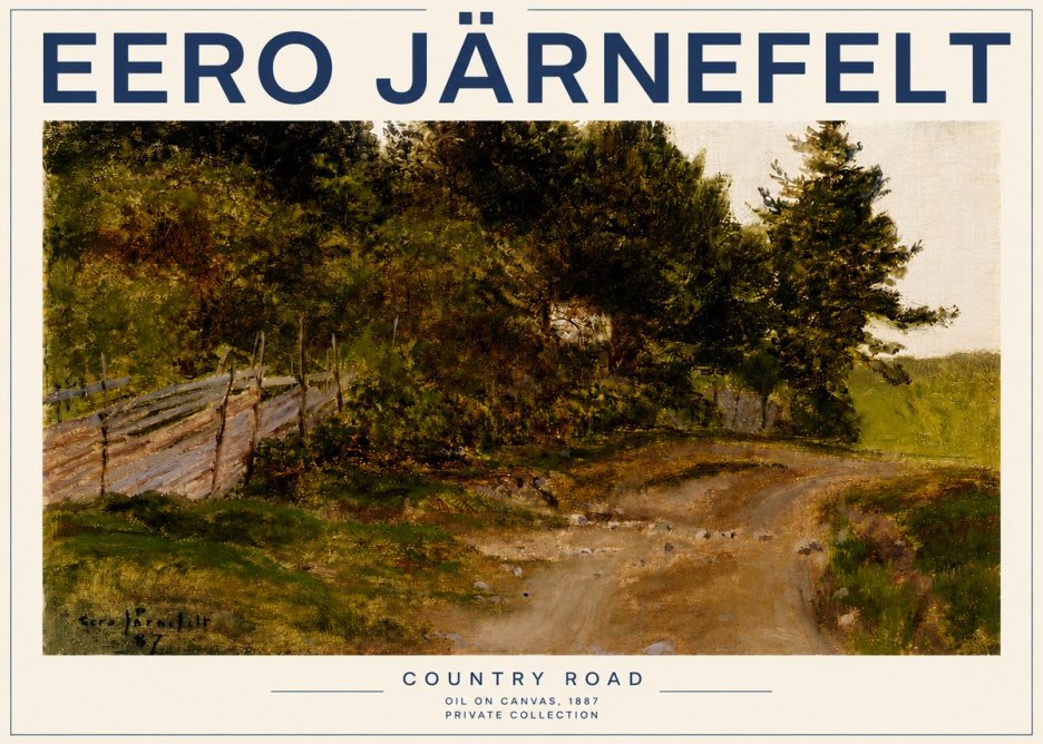 Eero Järnefelt Country Road No3 - Póster