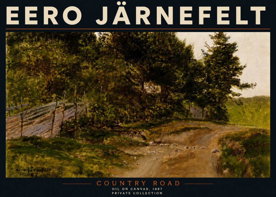 Eero Järnefelt Country Road No5 - Póster