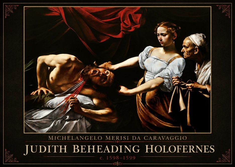 Michelangelo Merisi da Caravaggio Judith Beheading Holofernes IV No1 - Póster
