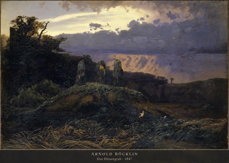 Arnold Böcklin Das Hünengrab No2 - Póster