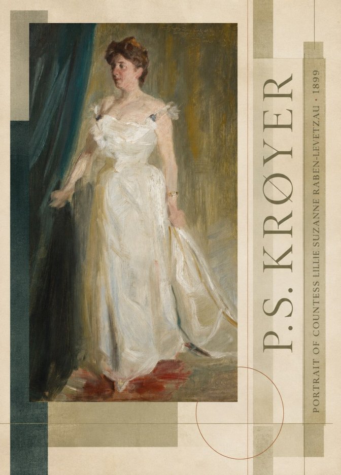 P.S. Krøyer Portrait of Countess Lillie Suzanne Raben-levetzau - 1899 No6 - Póster