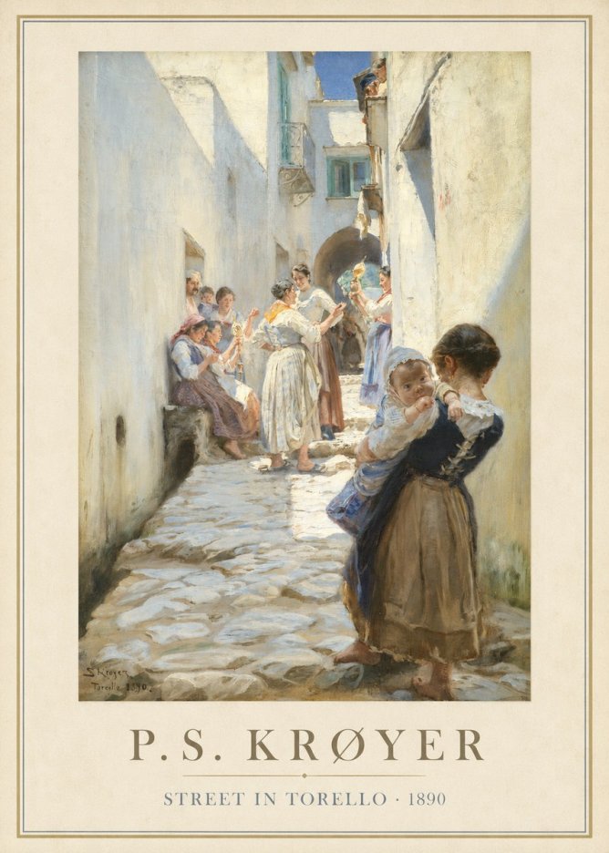 P.S. Krøyer Street in Torello No1 - Póster