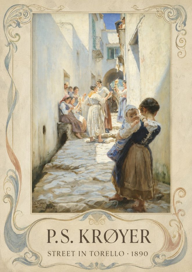 P.S. Krøyer Street in Torello No4 - Póster