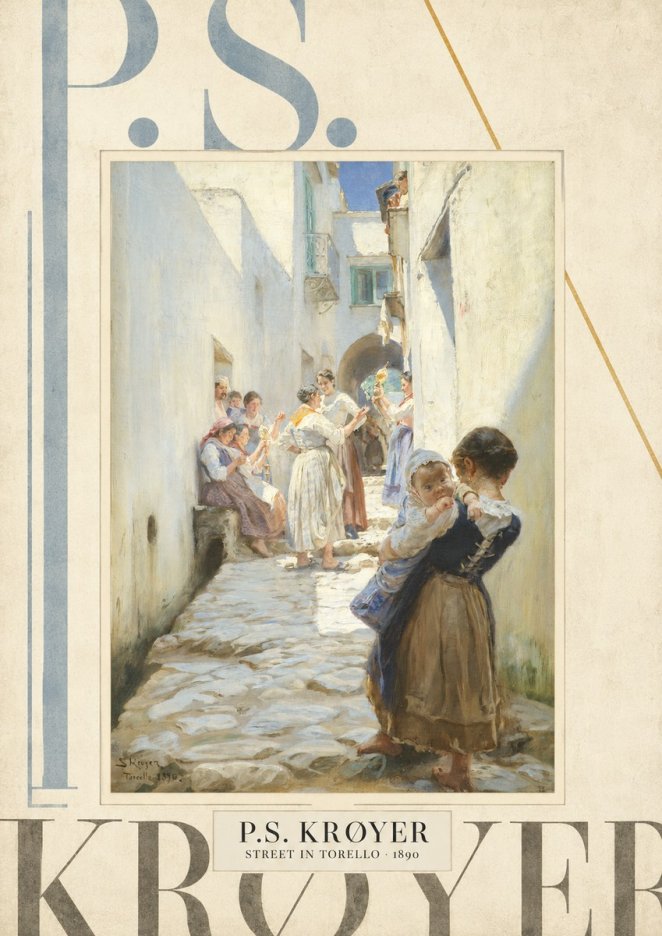 P.S. Krøyer Street in Torello No5 - Póster