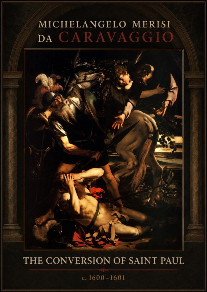 Michelangelo Merisi da Caravaggio The Conversion of Saint Paul No1 - Póster