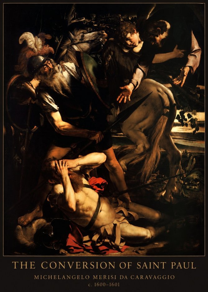 Michelangelo Merisi da Caravaggio The Conversion of Saint Paul No5 - Póster