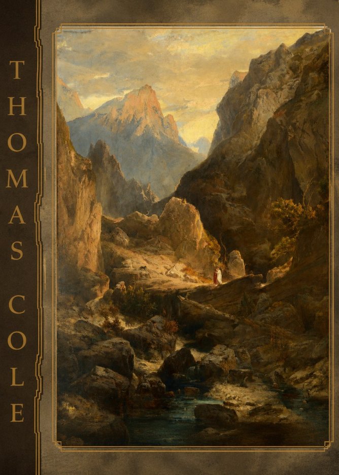 Thomas Cole The Mountain Ford No2 - Póster