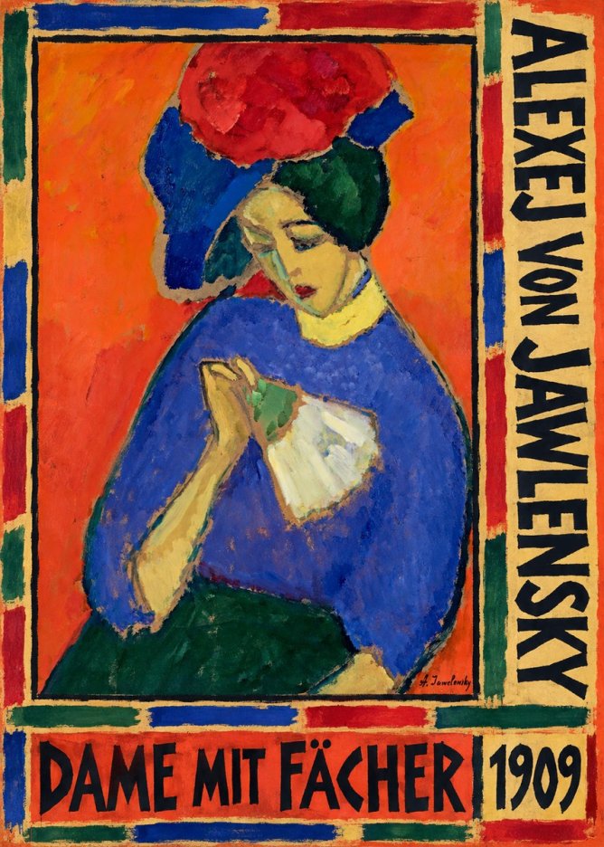 Alexej von Jawlensky Dame Mit Fächer No5 - Póster