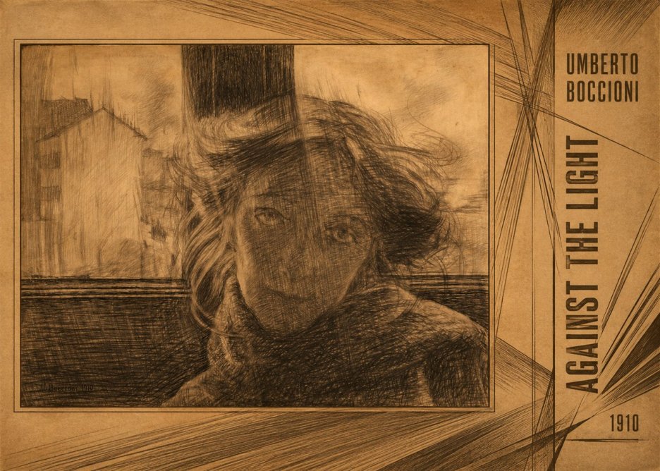 Umberto Boccioni Against the Light No2 - Póster