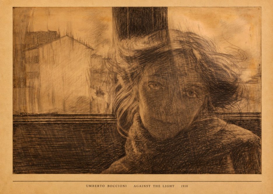 Umberto Boccioni Against the Light No5 - Póster