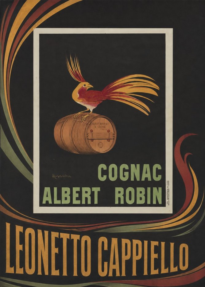 Leonetto Cappiello Cognac Albert Robin No2 - Póster