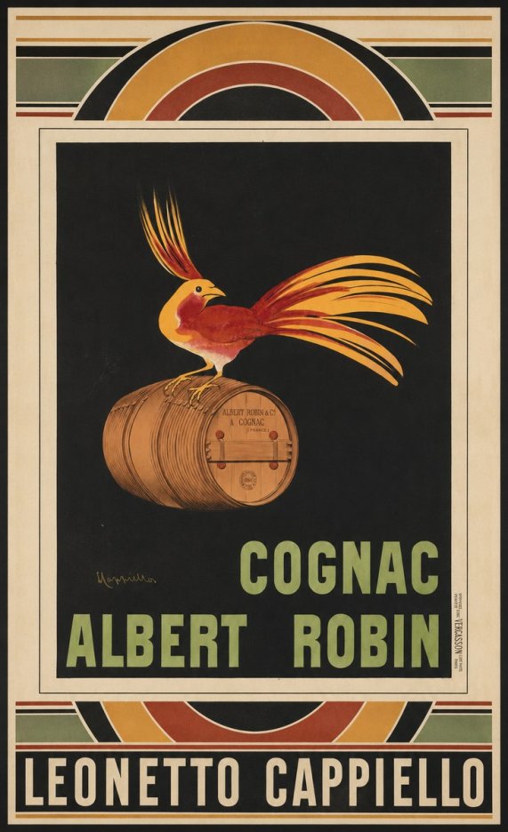 Leonetto Cappiello Cognac Albert Robin No4 - Póster