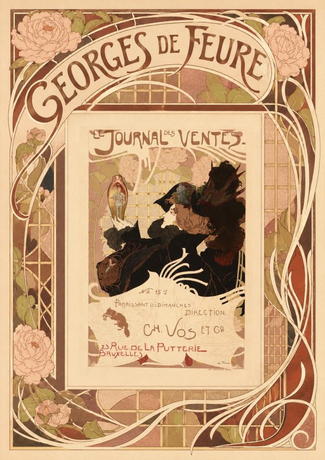 Georges de Feure Le Journal Des Ventes No3 - Póster
