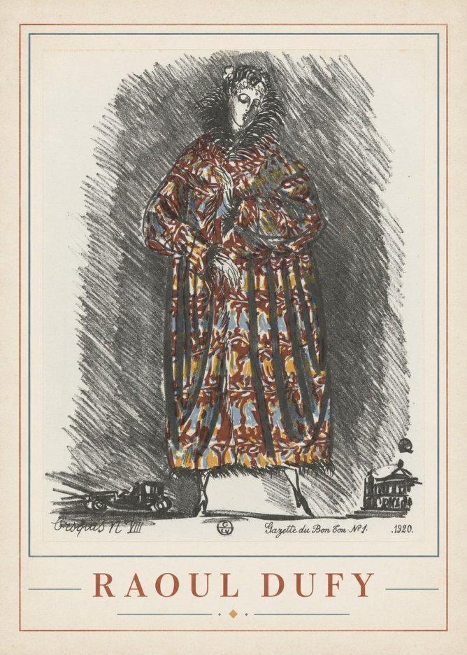 Raoul Dufy Croquis N. Viii No1 - Póster