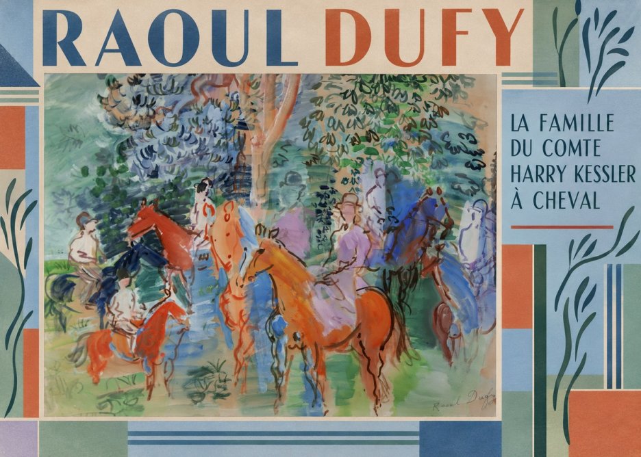 Raoul Dufy La Famille Du Comte Harry Kessler À Cheval No2 - Póster
