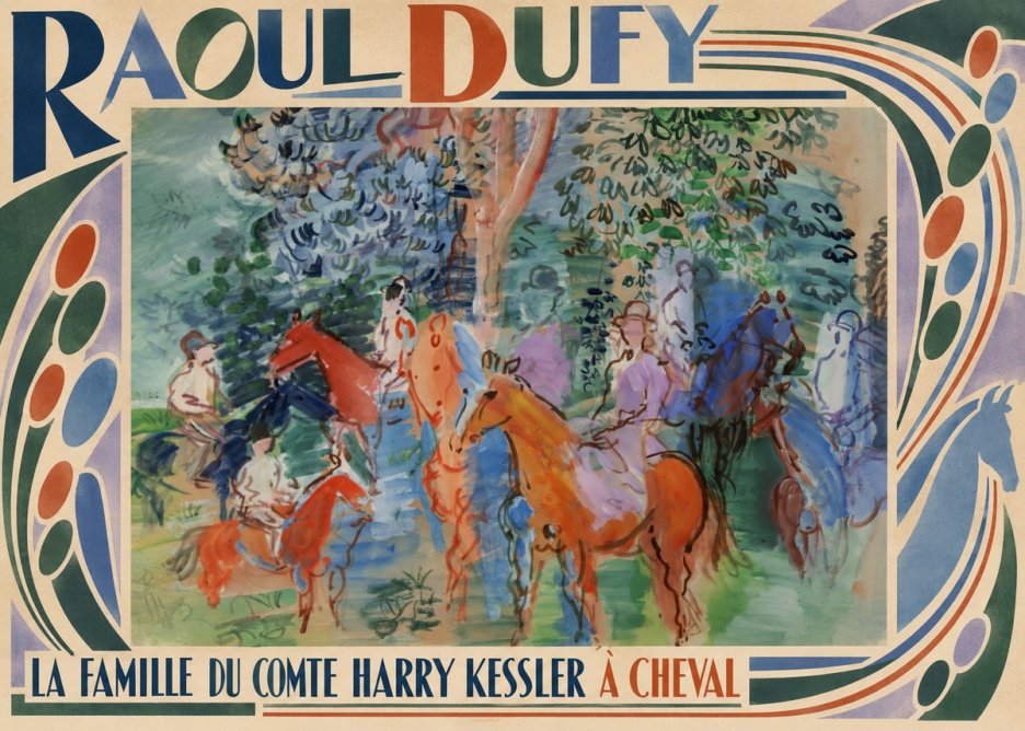 Raoul Dufy La Famille Du Comte Harry Kessler À Cheval No6 - Póster