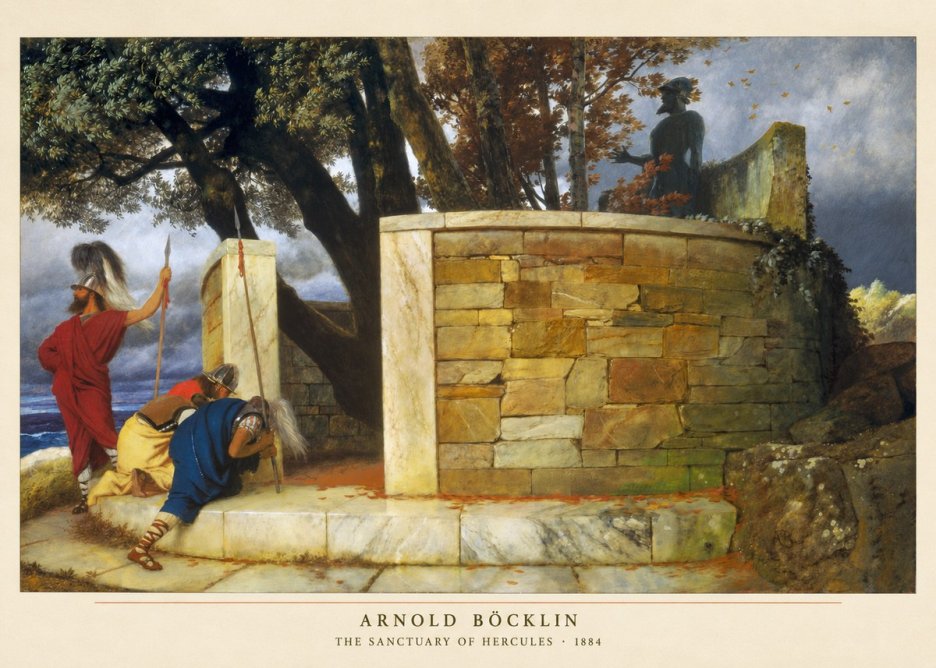 Arnold Böcklin The Sanctuary of Hercules No2 - Póster