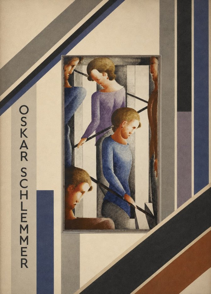 Oskar Schlemmer Staircase Figures II No5 - Póster