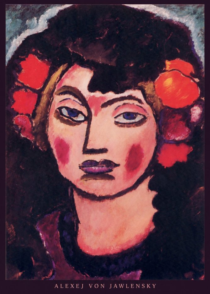 Alexej von Jawlensky Portrait of a Woman No5 - Póster