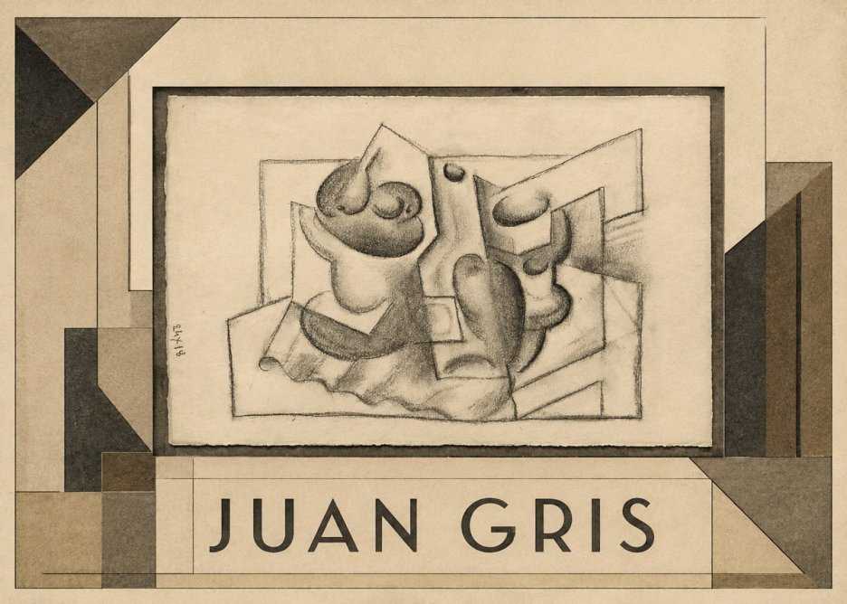 Juan Gris Nature Morte (Bouteille Et Fruit) No1 - Póster