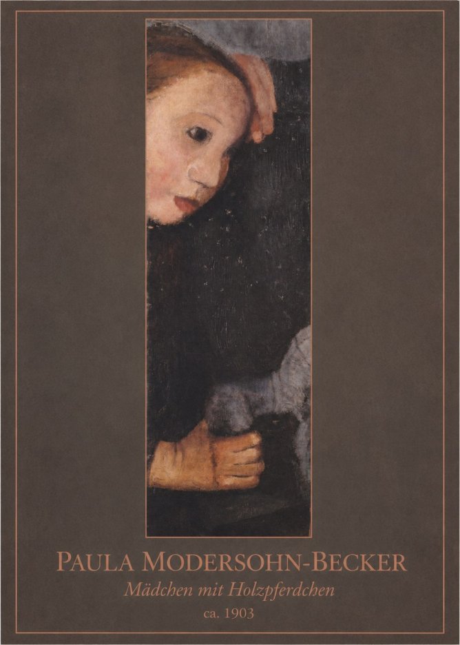 Paula Modersohn-Becker Mädchen Mit Holzpferdchen No1 - Póster