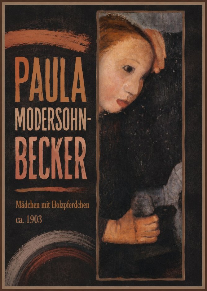 Paula Modersohn-Becker Mädchen Mit Holzpferdchen No3 - Póster
