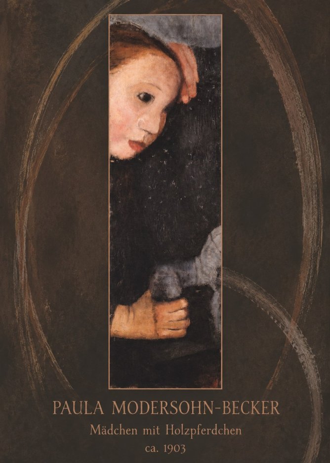 Paula Modersohn-Becker Mädchen Mit Holzpferdchen No5 - Póster