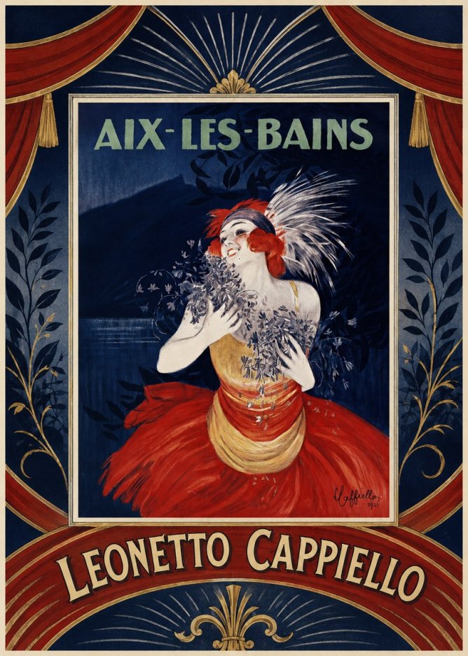 Leonetto Cappiello Aix-les-bains No6 - Póster