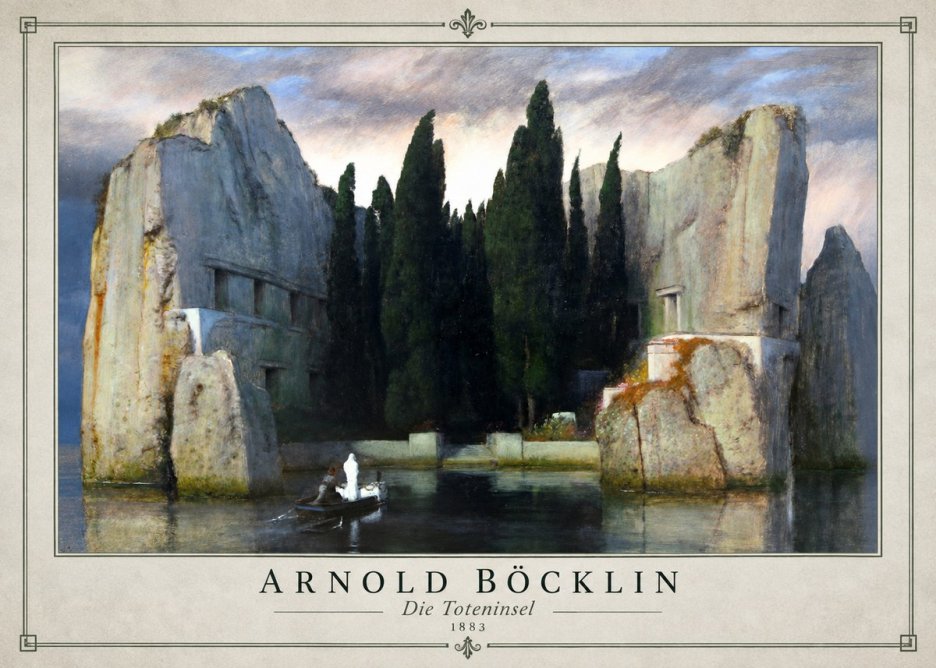 Arnold Böcklin Die Toteninsel VII No1 - Póster