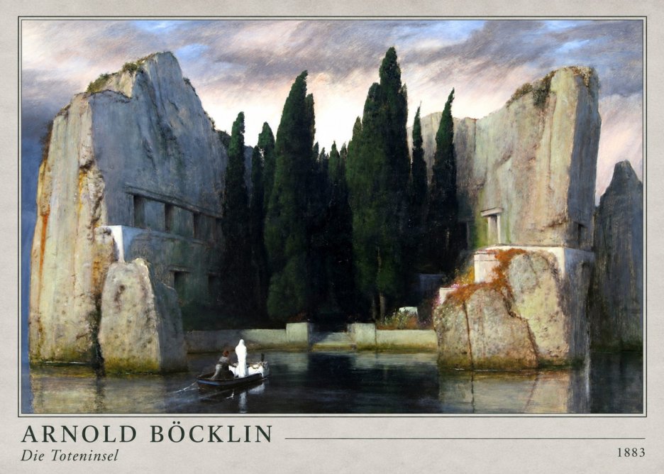 Arnold Böcklin Die Toteninsel VII No4 - Póster