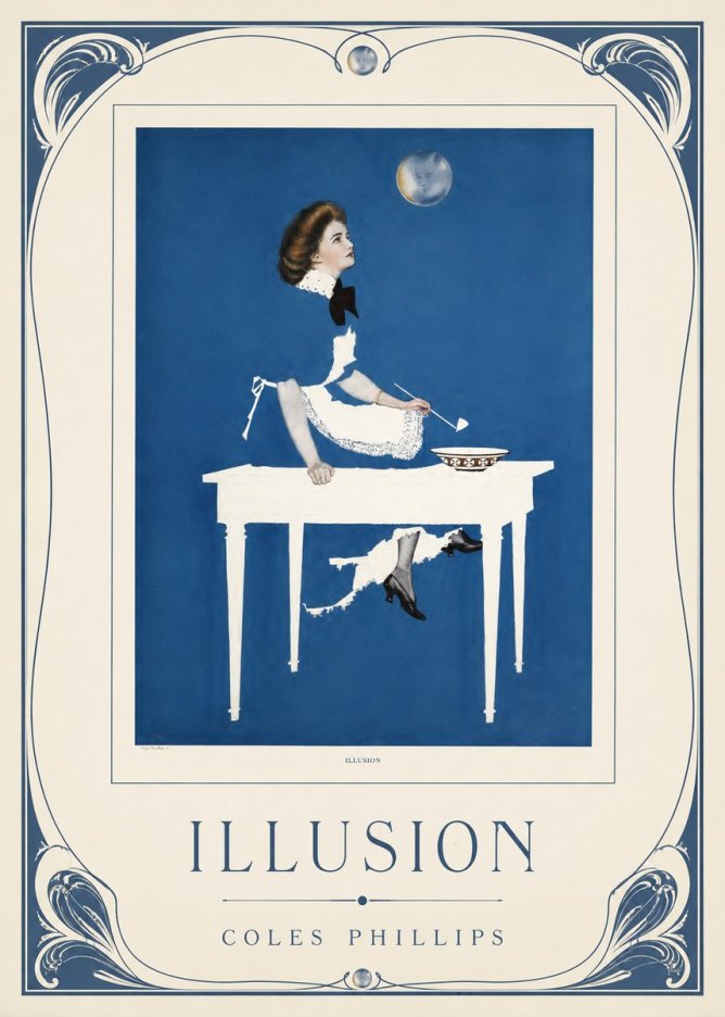 Coles Phillips Illusion No3 - Póster