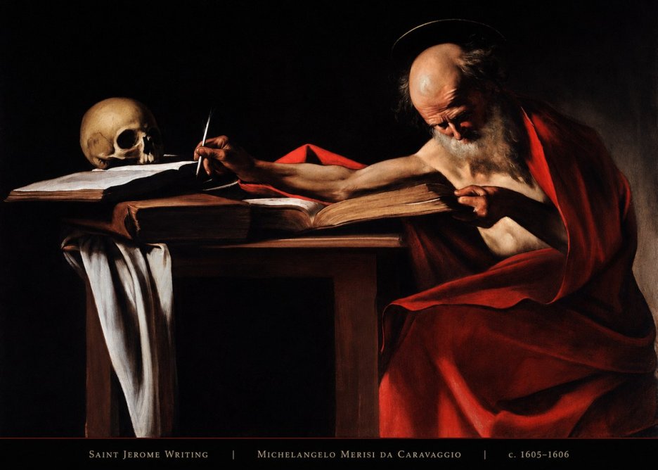 Michelangelo Merisi da Caravaggio Saint Jerome Writing IV No4 - Póster