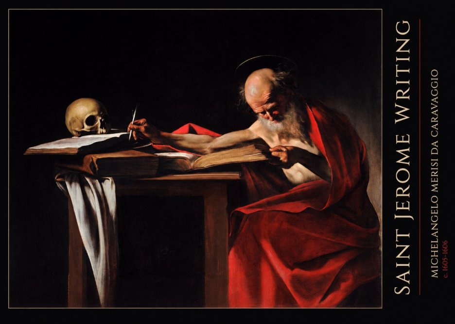Michelangelo Merisi da Caravaggio Saint Jerome Writing IV No5 - Póster