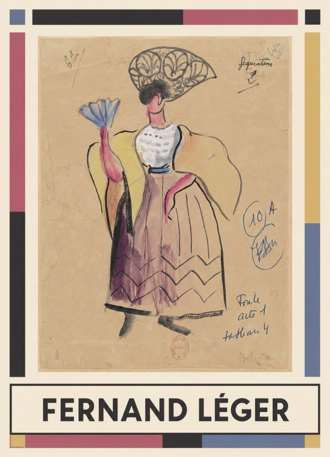 Fernand Léger Foule Acte 1 Tableau 4 No1 - Póster