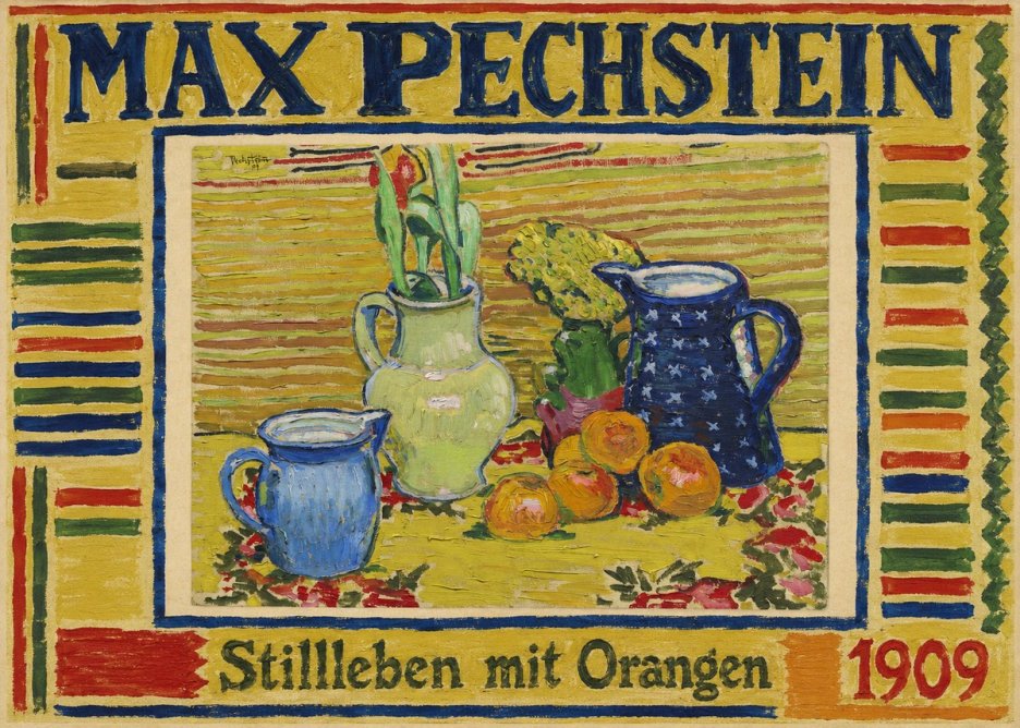 Max Pechstein Stillleben Mit Orangen No1 - Póster