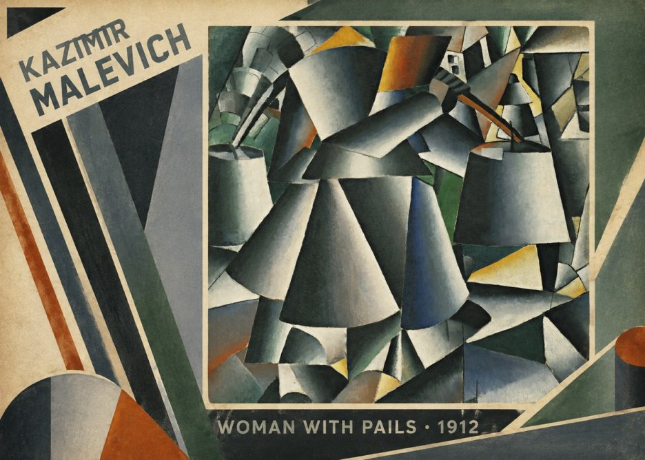 Kazimir Malevich Woman with Pails No2 - Póster