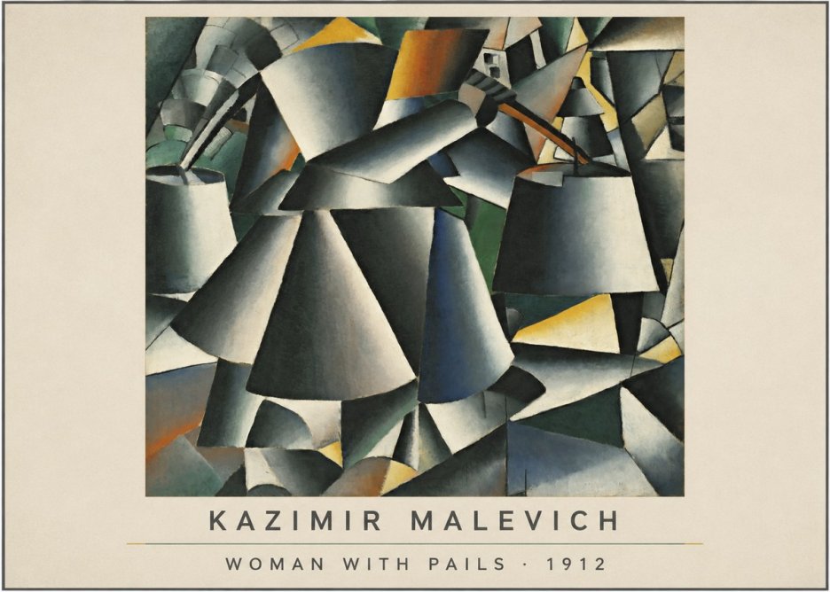 Kazimir Malevich Woman with Pails No4 - Póster