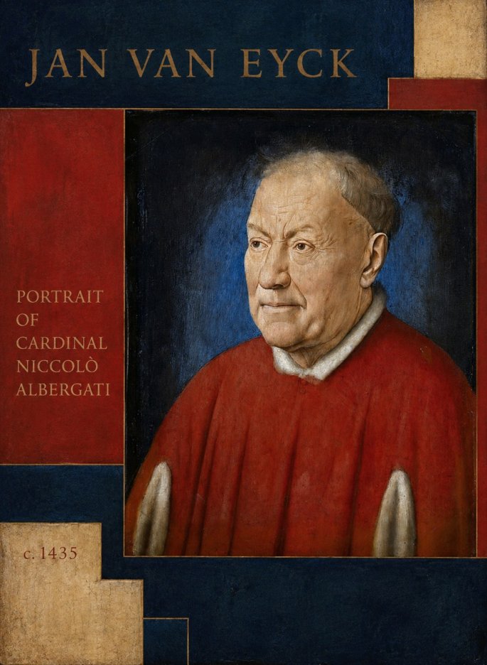 Jan van Eyck Portrait of Cardinal Niccolò Albergati No6 - Póster