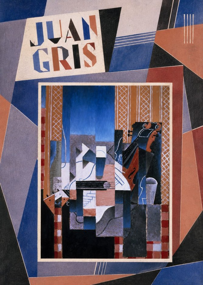 Juan Gris Still Life with Guitar and Violin No3 - Póster