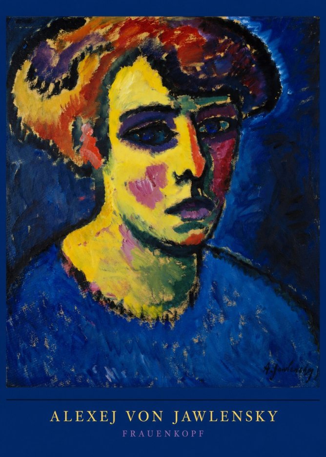 Alexej von Jawlensky Frauenkopf No6 - Póster