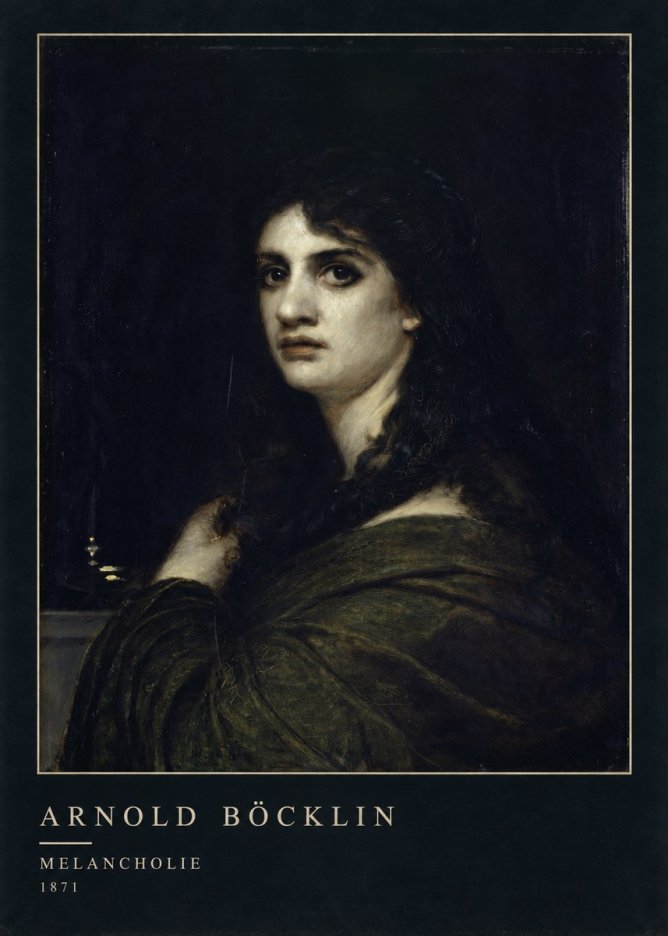 Arnold Böcklin Melancholie No4 - Póster