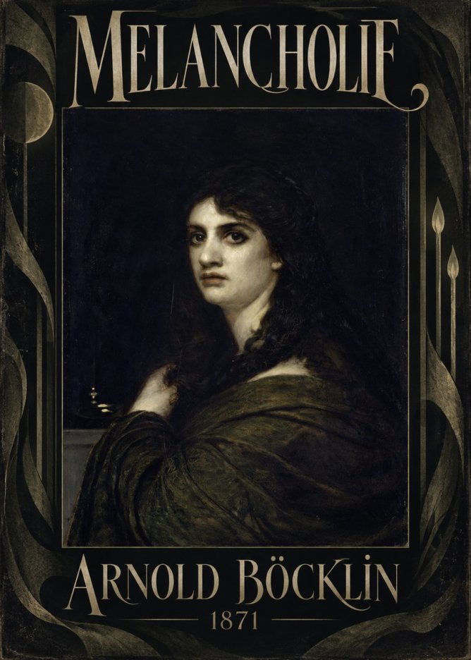 Arnold Böcklin Melancholie No5 - Póster