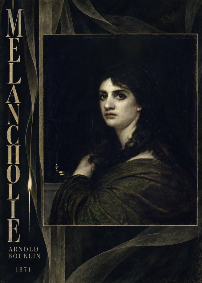 Arnold Böcklin Melancholie No6 - Póster