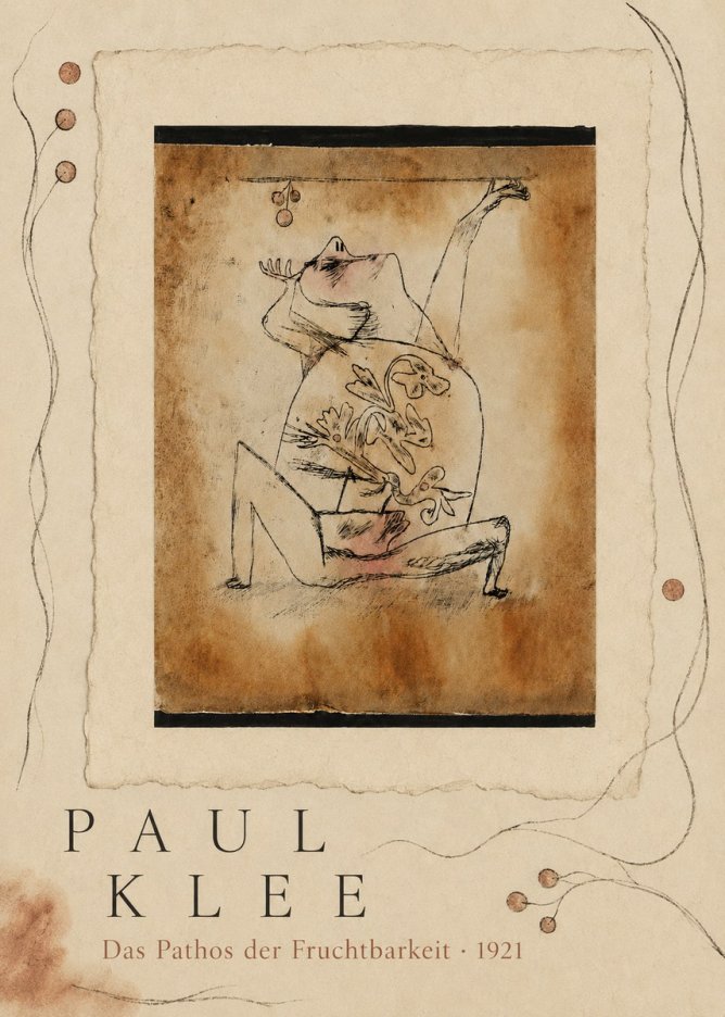 Paul Klee Das Pathos Der Fruchtbarkeit No5 - Póster