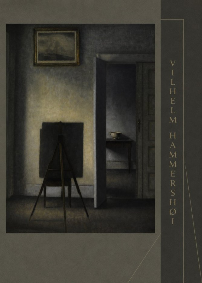 Vilhelm Hammershøi Interior with the Artist's Easel III No3 - Póster