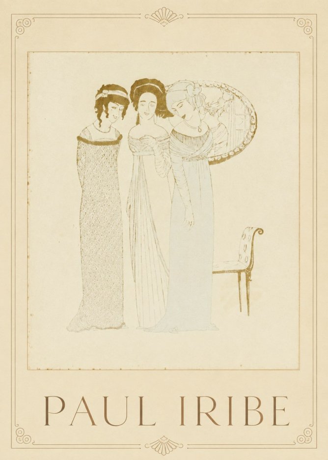 Paul Iribe Elegant Figures No1 - Póster