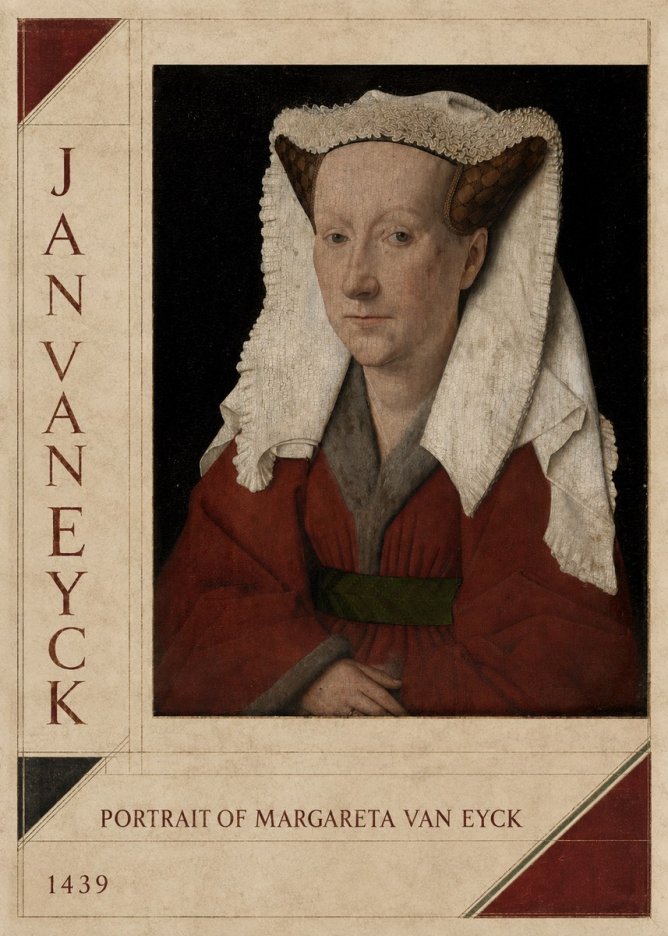 Jan van Eyck Portrait of Margareta Van Eyck No2 - Póster