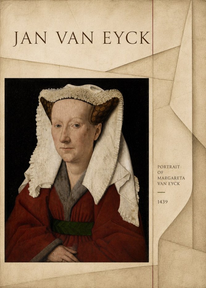 Jan van Eyck Portrait of Margareta Van Eyck No4 - Póster