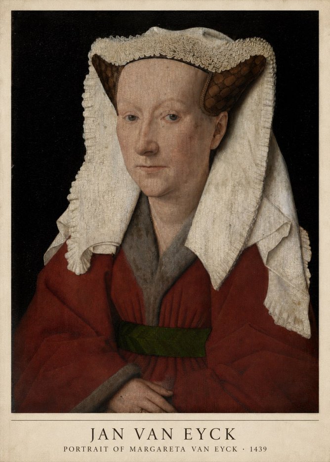 Jan van Eyck Portrait of Margareta Van Eyck No5 - Póster